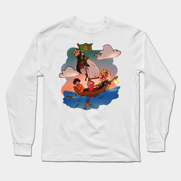 Sleep Boys Inc Sailing Long Sleeve T-Shirt by SaucyBandit